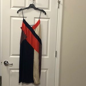 Diane von Furstenberg strappy silk dress size 6